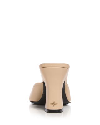 Women's Leather Mule Sandals