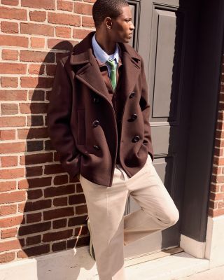 Wool Blend Pea Coat