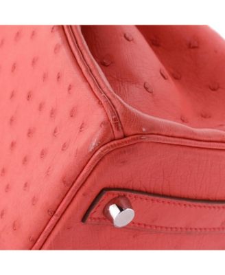  Birkin 30 Handbag Pink Ostrich with Palladium Hardware