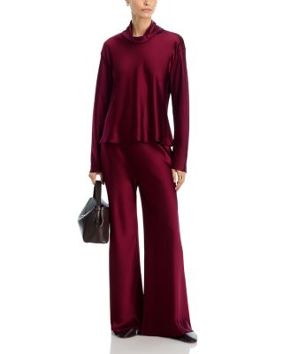 Barb Bias Wide Leg Pants