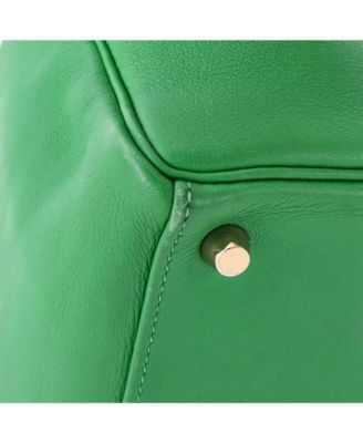  Kelly 25 Handbag Green Swift with Gold Hardware