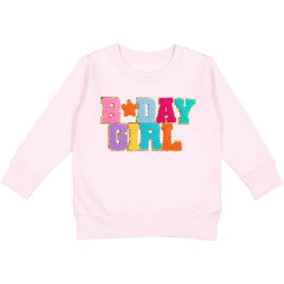 Girls' Birthday Girl Patch Sweatshirt - Baby, Little Kid, Big Kid