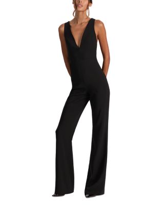 Nova Deep V Neck Cape Jumpsuit