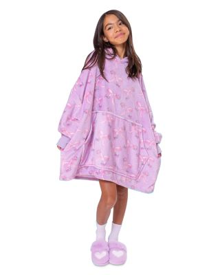 Girls' Bow Print Pullover Hoodie - Little Kid, Big Kid