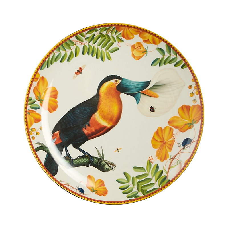 La Doublej Decorative Plate In Yellow
