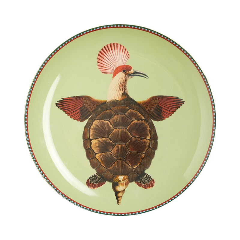 La Doublej Decorative Plate In Green