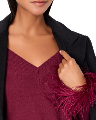 Feather Cuff Sweater