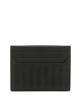 Intrecciato Leather Card Case