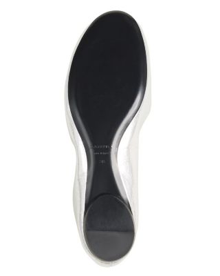  Women's The Ballerina Flat In Metallic Leather