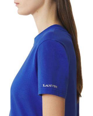  Cotton T-Shirt with Ribbon Detail