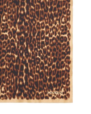 Leopard Print Silk Scarf