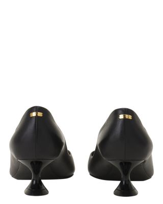  Women&#39;s Midnight Step Leather Pump With Buckle