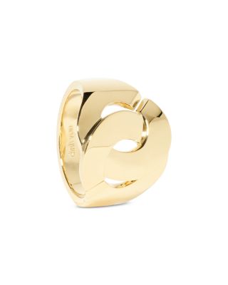 18K Yellow Gold Menottes Dinh Van Polished Statement Ring