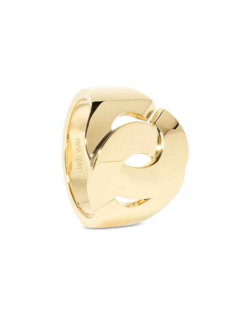 Dinh Van 18K Yellow Gold Menottes Dinh Van Polished Statement Ring