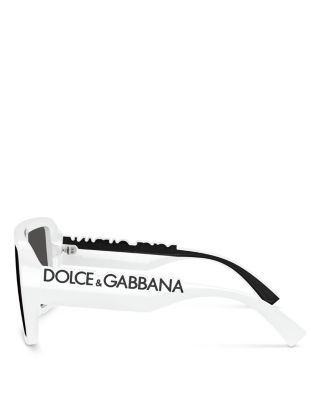 Rectangular Shield Sunglasses, 134mm