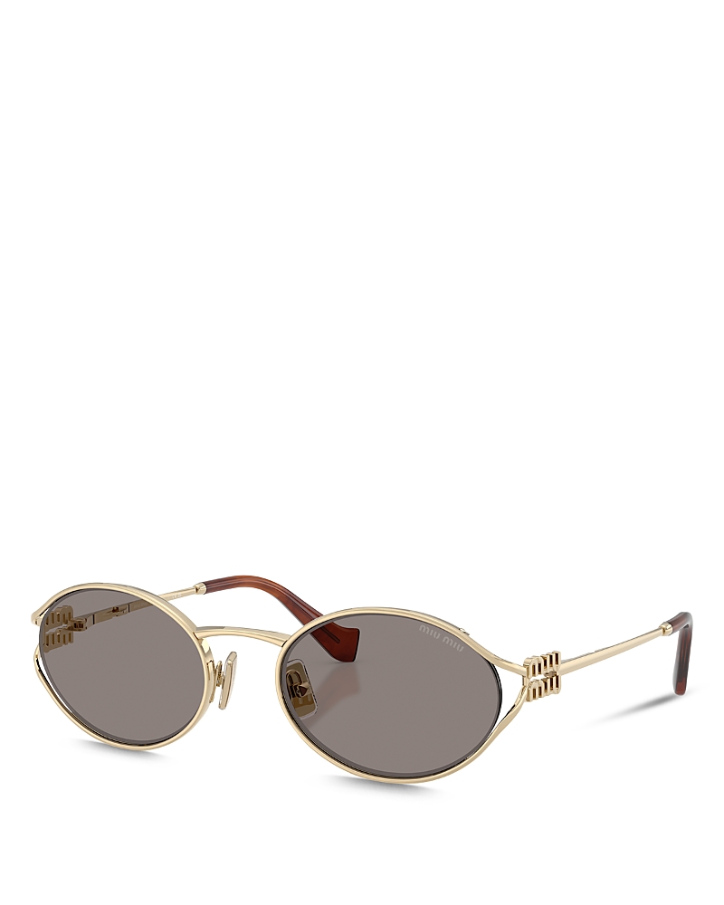 Miu Miu Oval Sunglasses, 54mm · OS