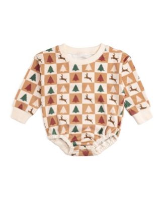 Boys' Cabin Christmas Long Sleeve Romper - Baby