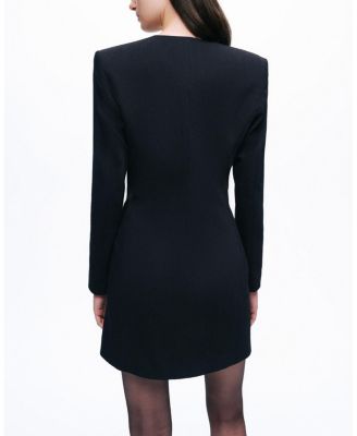 Padded Shoulder Mini Dress