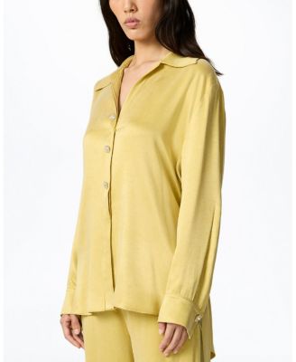  Belted Shirt with Statement Buttons