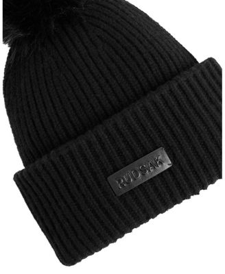  Dara Women's Wool Cashmere Blend Knit Beanie Hat with Pom Pom