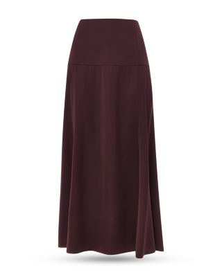 Midi Satin Bias Skirt