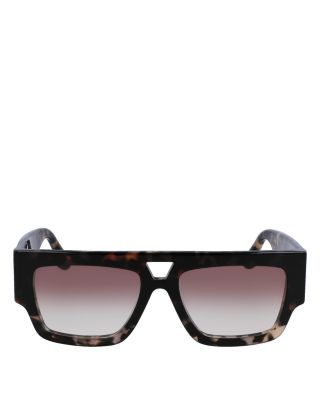 Plaque Square Sunglasses, 55mm