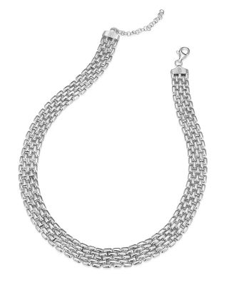  Sterling Silver The Panther Necklace, 18"