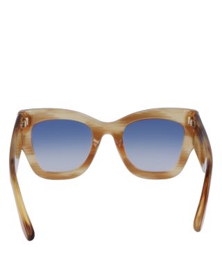 Plaque Butterfly Sunglasses, 51mm