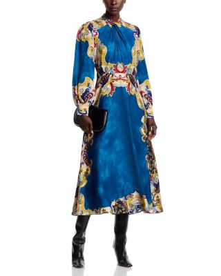 The Raquel Twist Neck Midi Dress