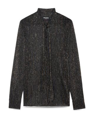 Tulba Shimmer Chiffon Shirt