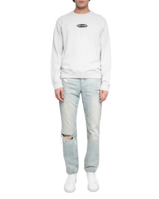 Uppy Slub Moto Sweatshirt
