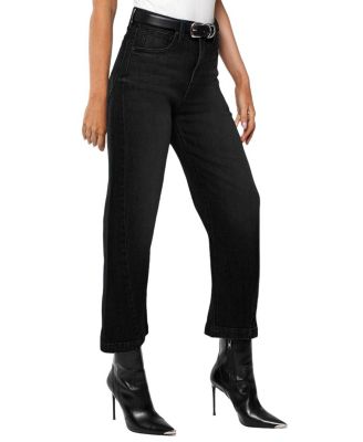 Mid Rise Gail Barrel Jeans in Black