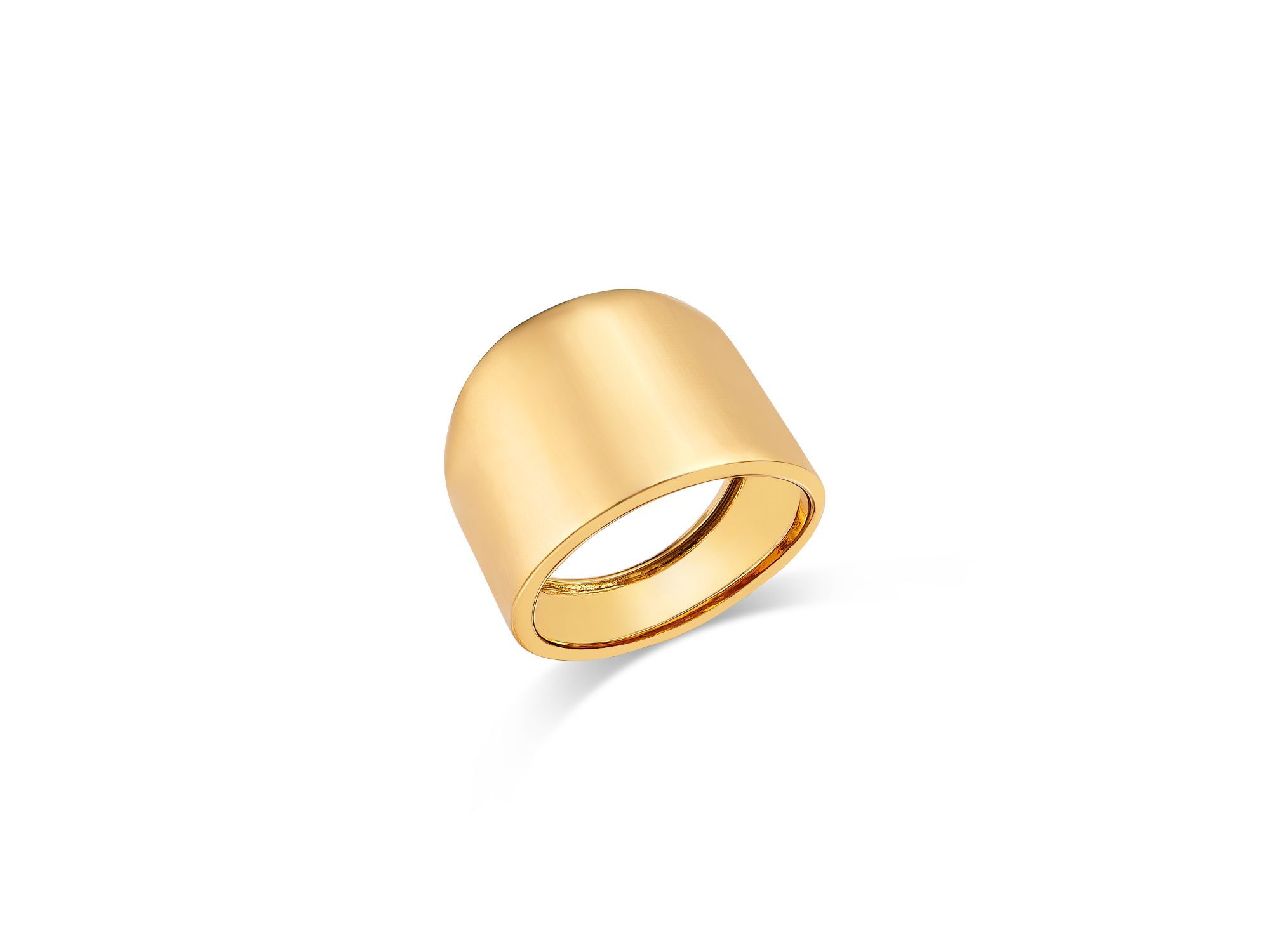 Cigar Band Ring in 14K Yellow - Image 1