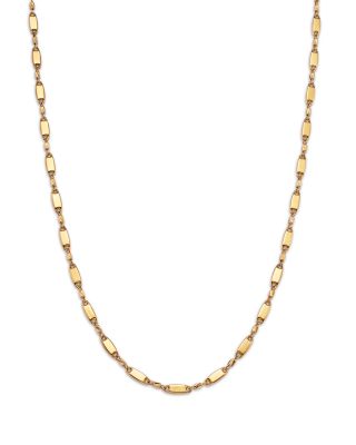 Oval Link Collar Necklace in 14K Yellow Gold