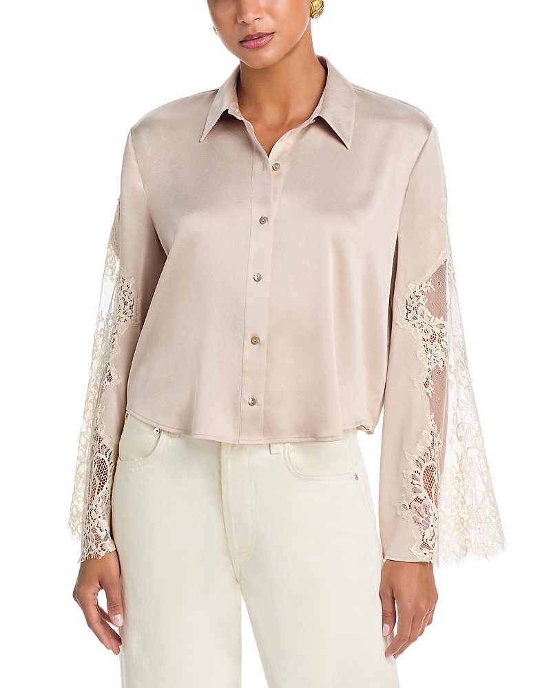 L'Agence Capri Lace Sleeve Blouse