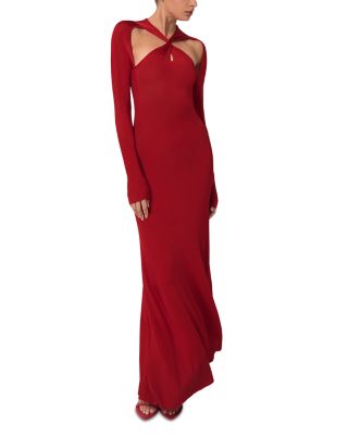 Cutout Knitted Maxi Dress