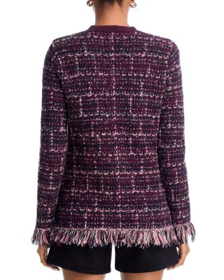 Kastoria Fringe Trim Cardigan Sweater