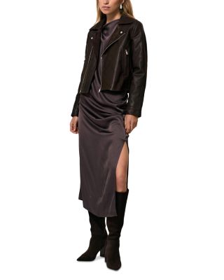 Lidia Leather Biker Jacket