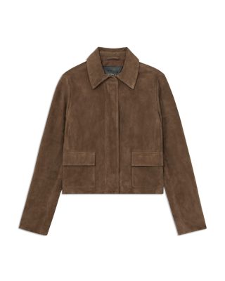 Drew Cropped Suede Jacket