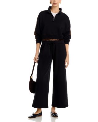 Leopard Trim Surfwash Sweatshirt & Leopard Trim Surfwash Sweatpants