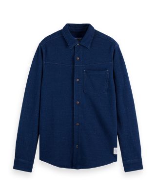 Textured Button Front Shirt