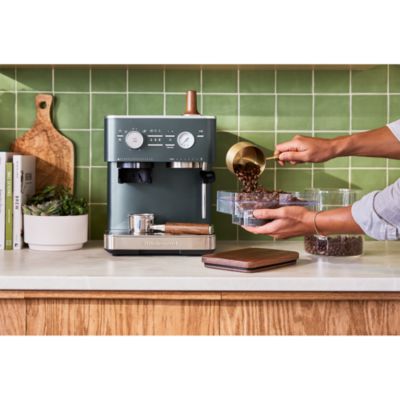 Semi Automatic Espresso Machine with Burr Grinder