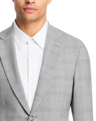 H-Huge Tonal Plaid Stretch Wool Slim Fit Suit