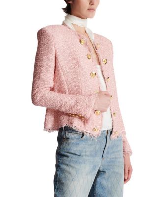  Edge-To-Edge Sequin Tweed Jacket