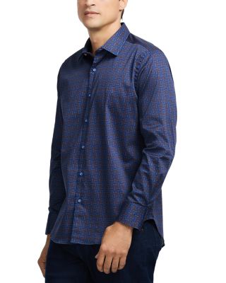 Talbot Cotton Blend Button Down Shirt