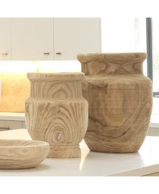 Laguna Wooden Decorative Vase