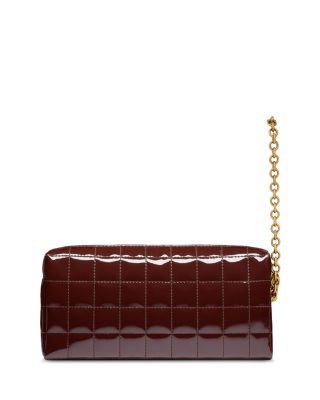 Cassandre Matelass&eacute; Carr&eacute; Pouch on Chain