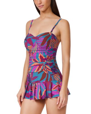Sweetheart Neck Bandeau Swim Dress