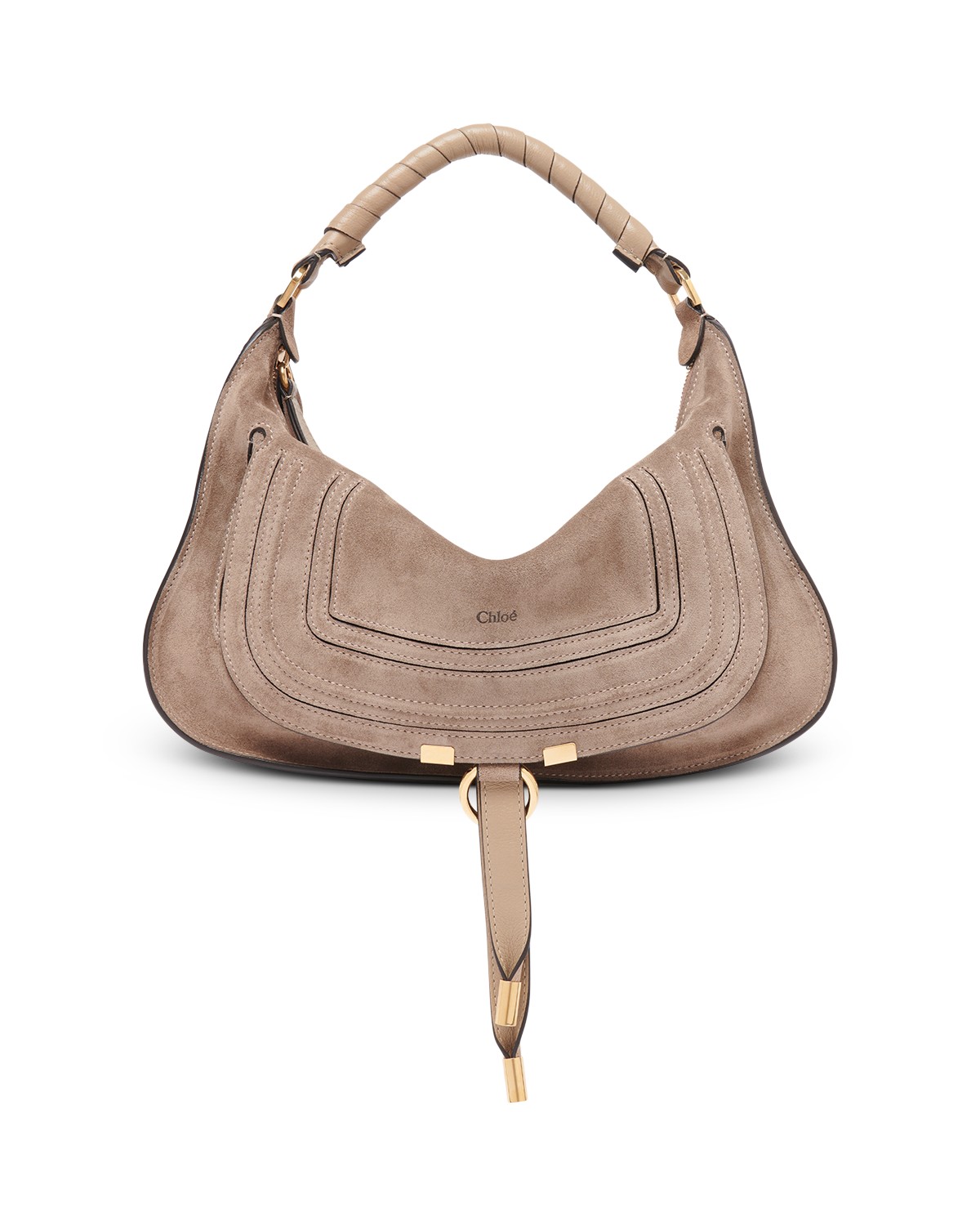 Marcie Small Suede Shoulder Bag