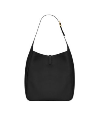 Le 5 &Agrave; 7 Supple Large Shoulder Hobo Bag in Smooth Leather